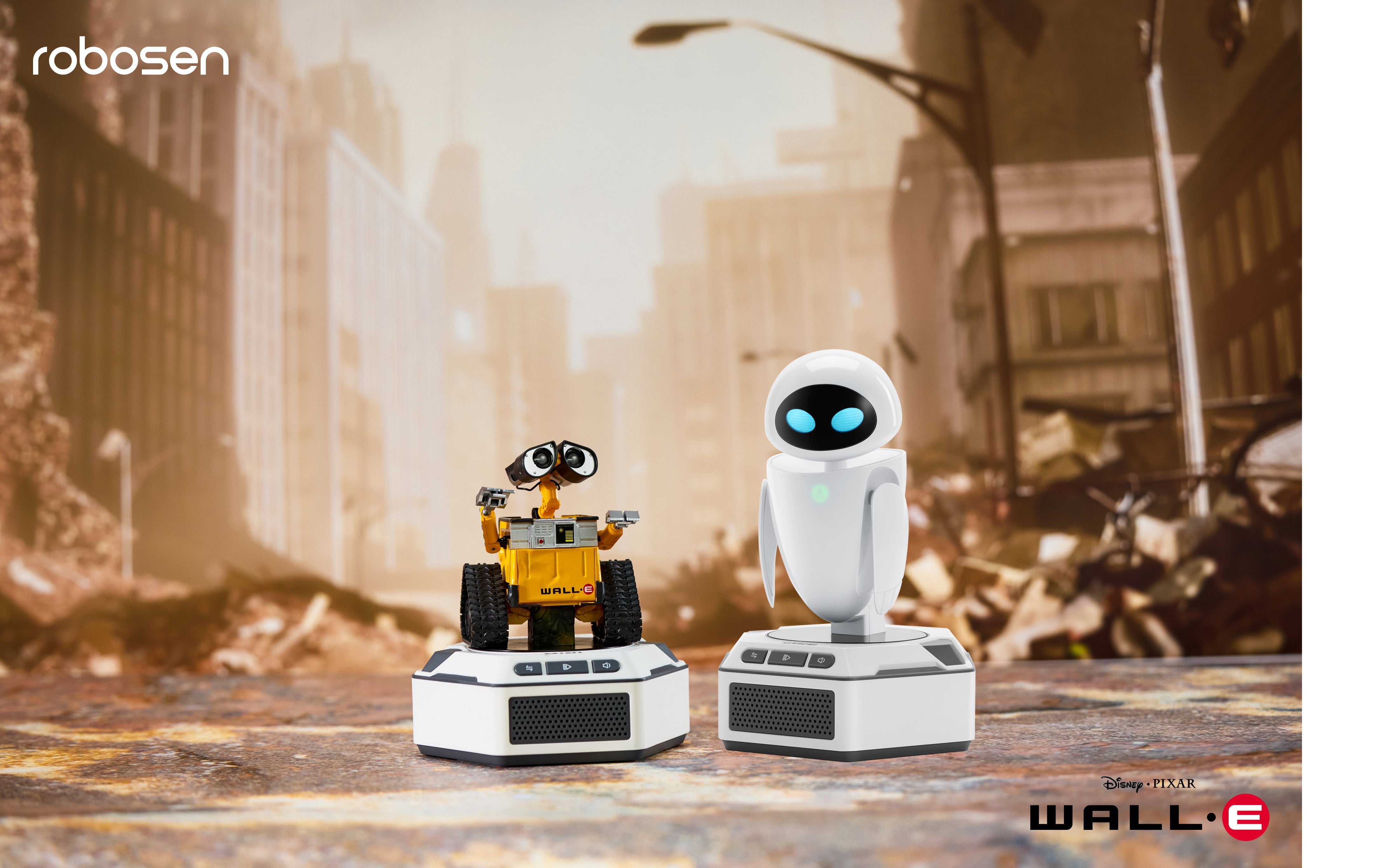 Robosen Mini Robot - Coffret Collector WALL-E - Wall-E & Eve (Version anglaise originale)