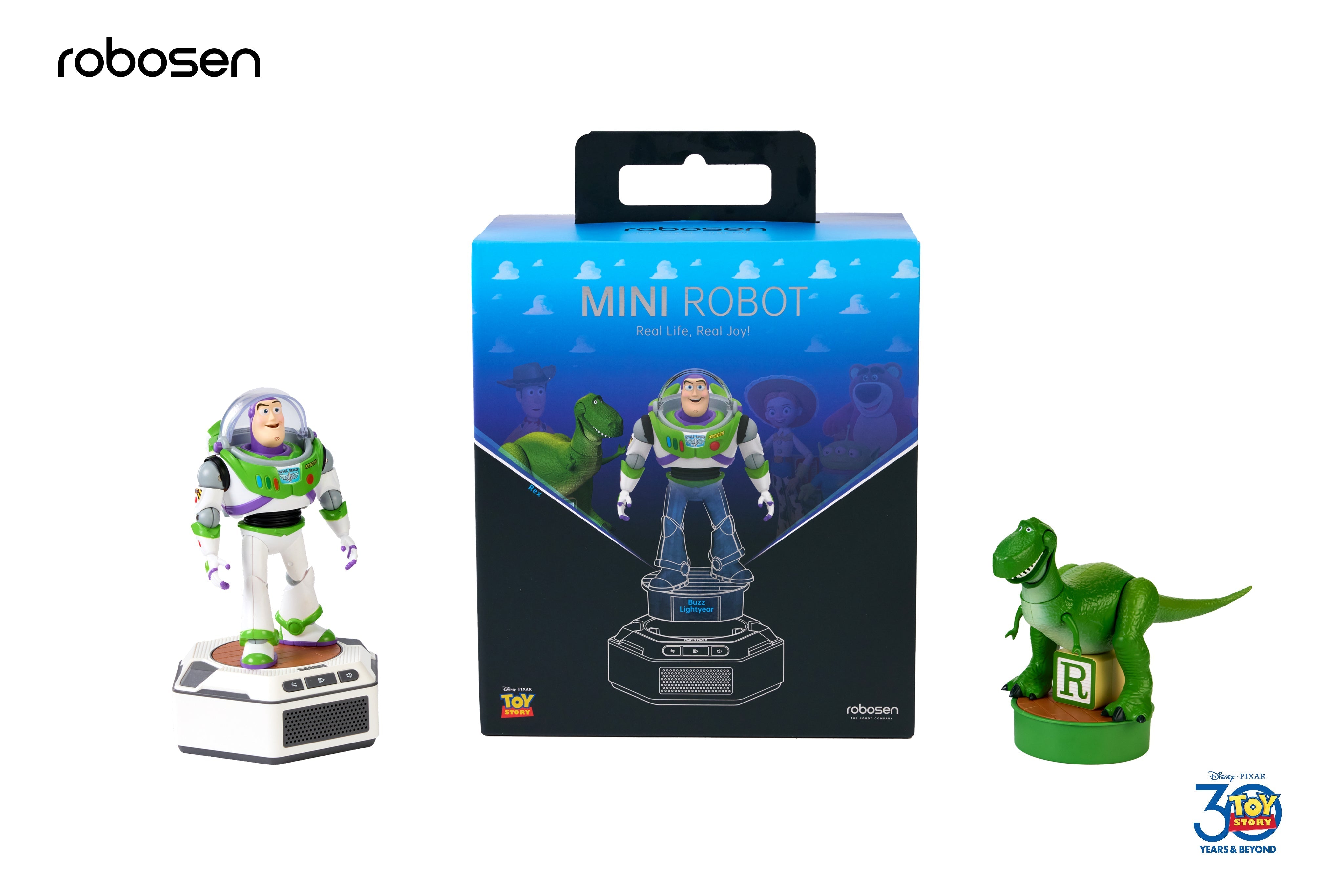 Robosen Mini Robot - Coffret Toy Story - Buzz & Rex (Version anglaise originale)