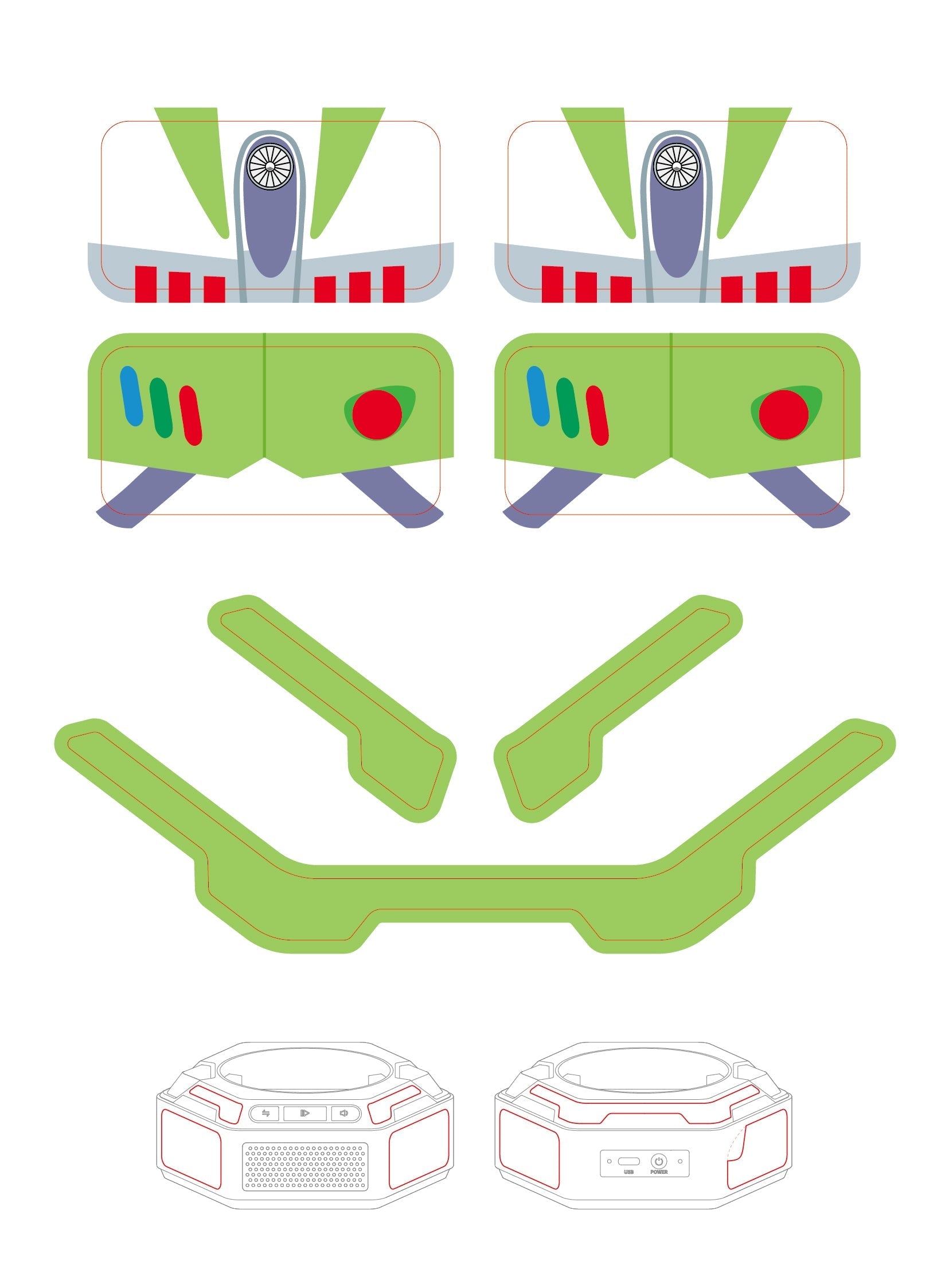 Robosen Mini Robot - Kit Toy Story - Buzz l’Éclair (Version anglaise originale)