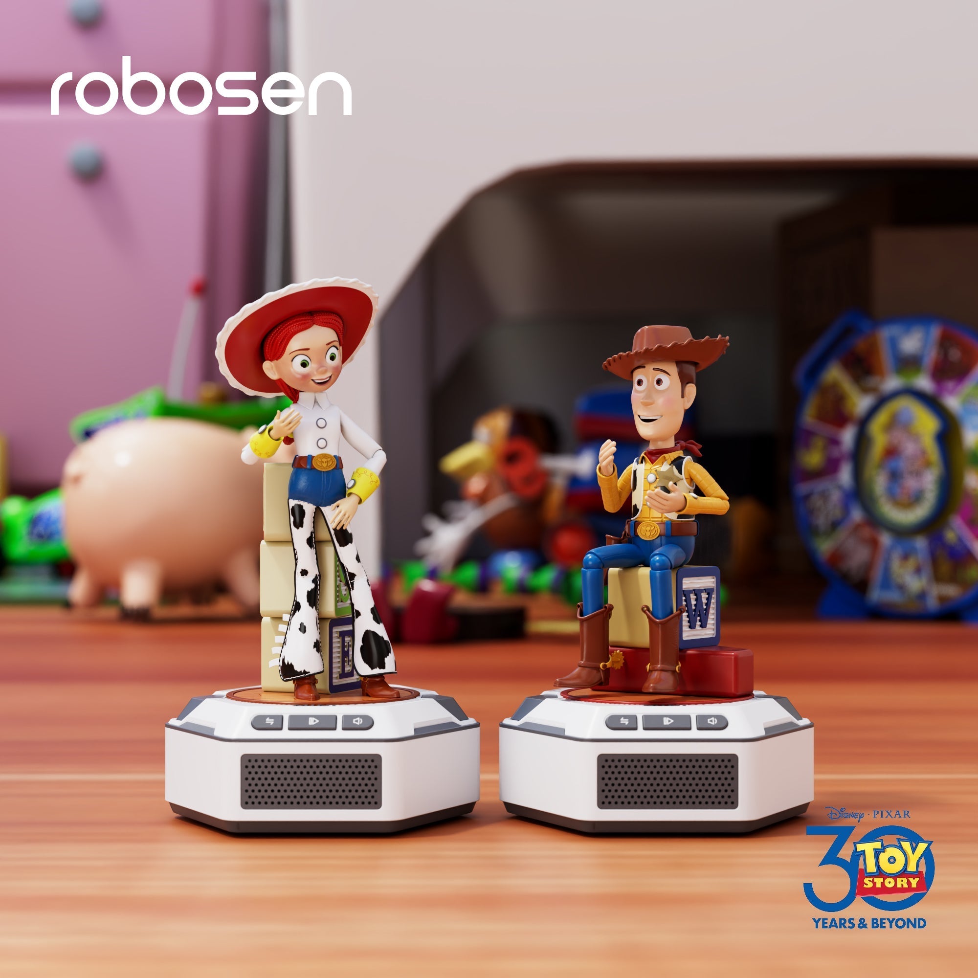 Robosen Mini Robot - Coffret Toy Story - Woody & Jessie (Version anglaise originale)