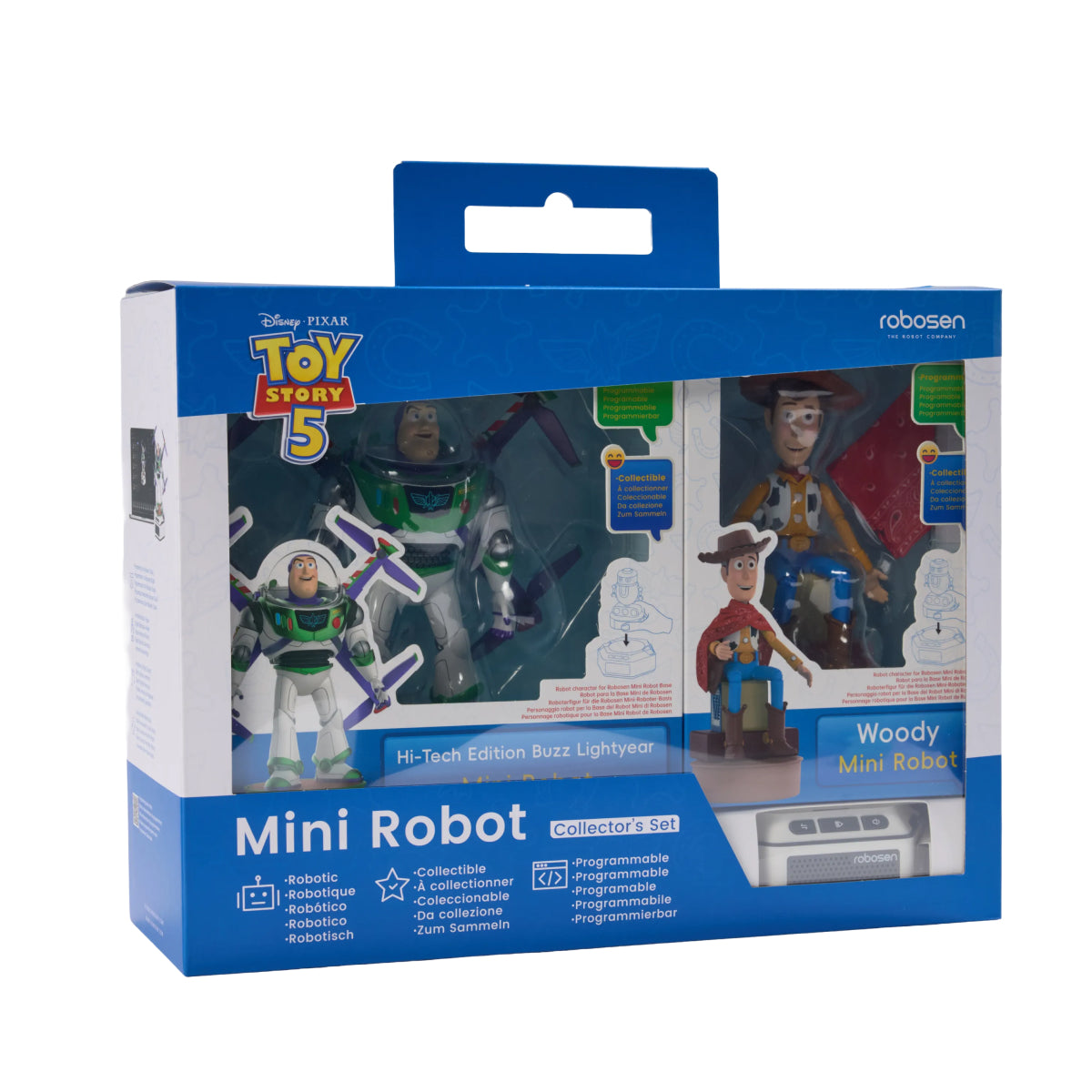 Mini Robot Toy Story 5 – Édition Hi-Tech Buzz l'Éclair & Woody