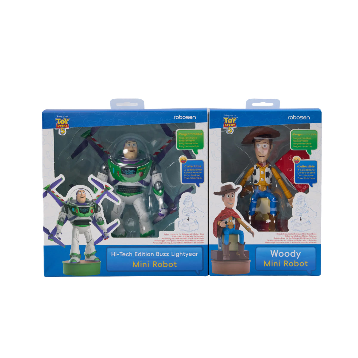 Mini Robot Toy Story 5 – Édition Hi-Tech Buzz l'Éclair & Woody