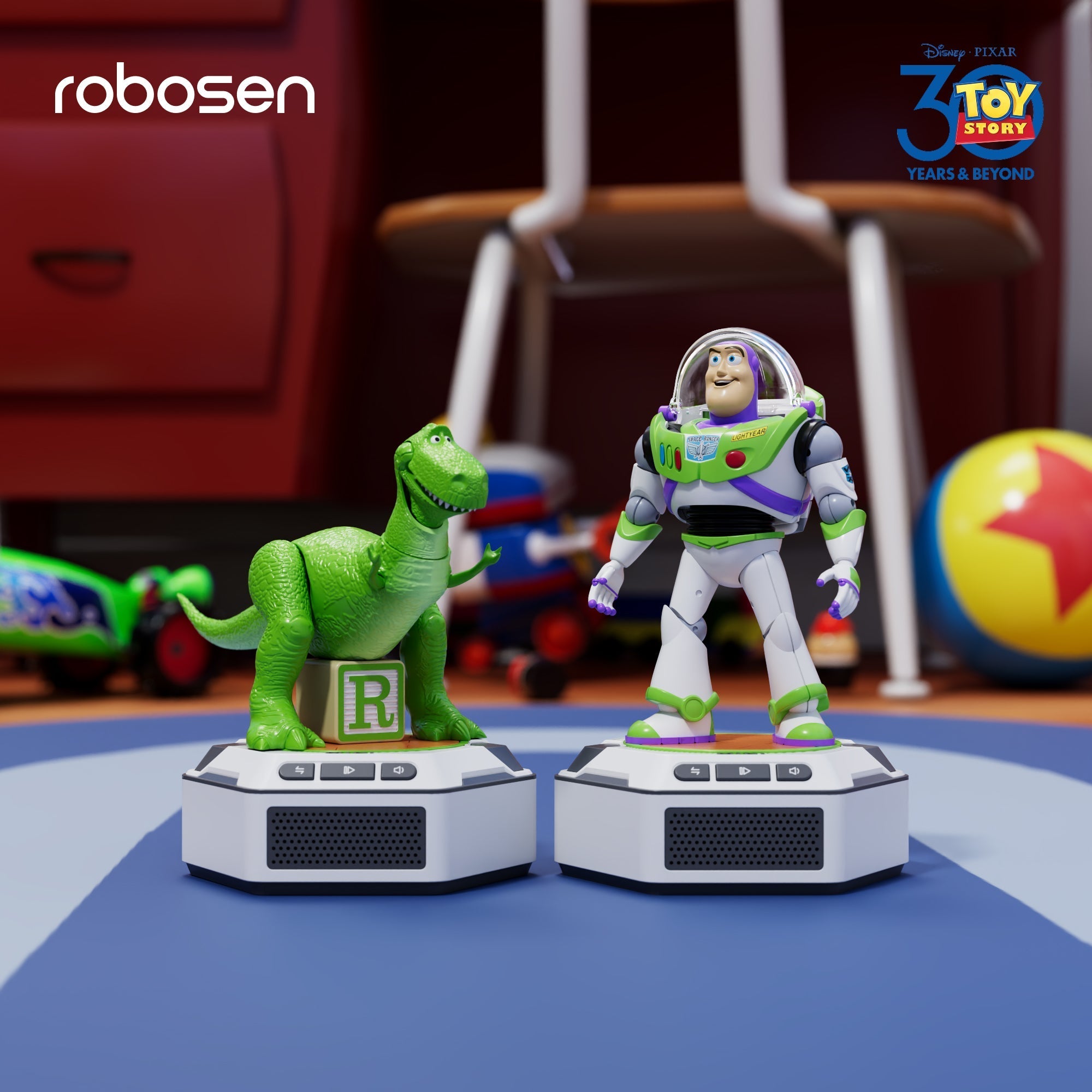 Robosen Mini Robot - Coffret Toy Story - Buzz & Rex (Version anglaise originale)
