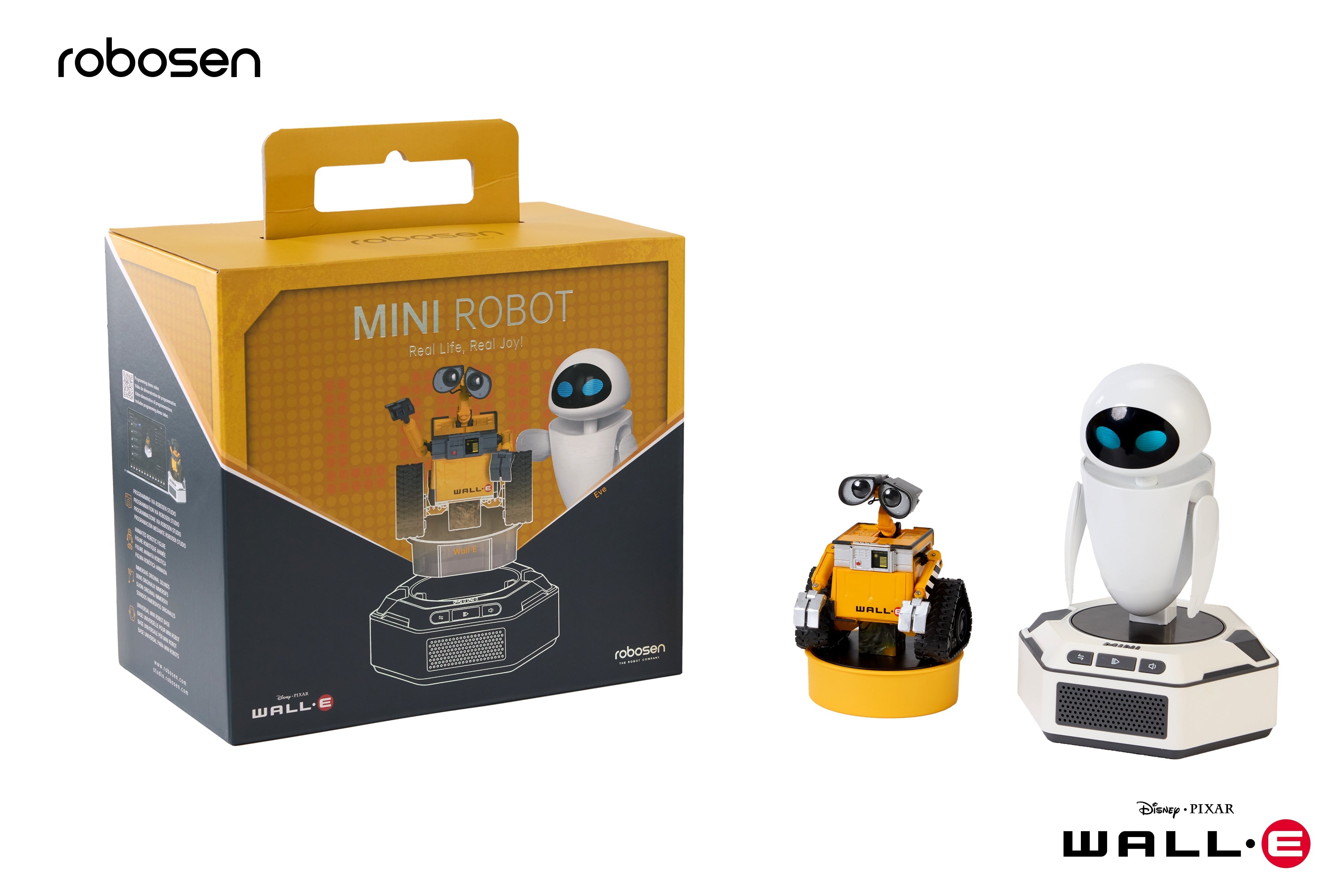 Robosen Mini Robot - Coffret Collector WALL-E - Wall-E & Eve (Version anglaise originale)