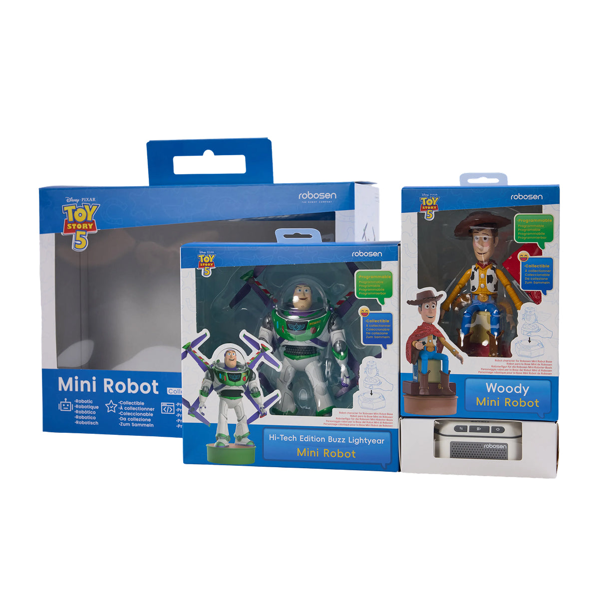 Mini Robot Toy Story 5 – Édition Hi-Tech Buzz l'Éclair & Woody