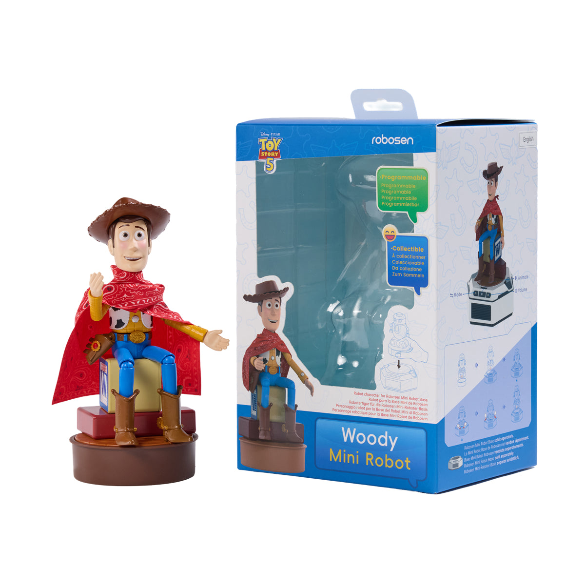 Mini Robot Toy Story 5 – Édition Hi-Tech Buzz l'Éclair & Woody
